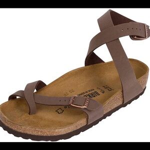 Birkenstock Women's Brown Cross-Strap Sandals